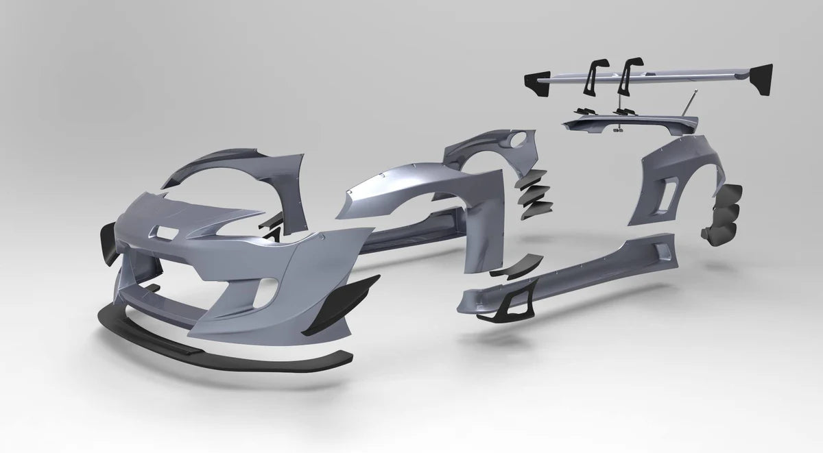 Pandem Full Aero Kit Version 3 with GT-Wing with Duck Wing - BRZ, GT86
