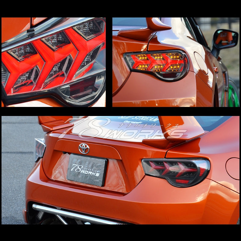 78 Works Fiber LED Tail Light Set Version 3 - BRZ, GT86