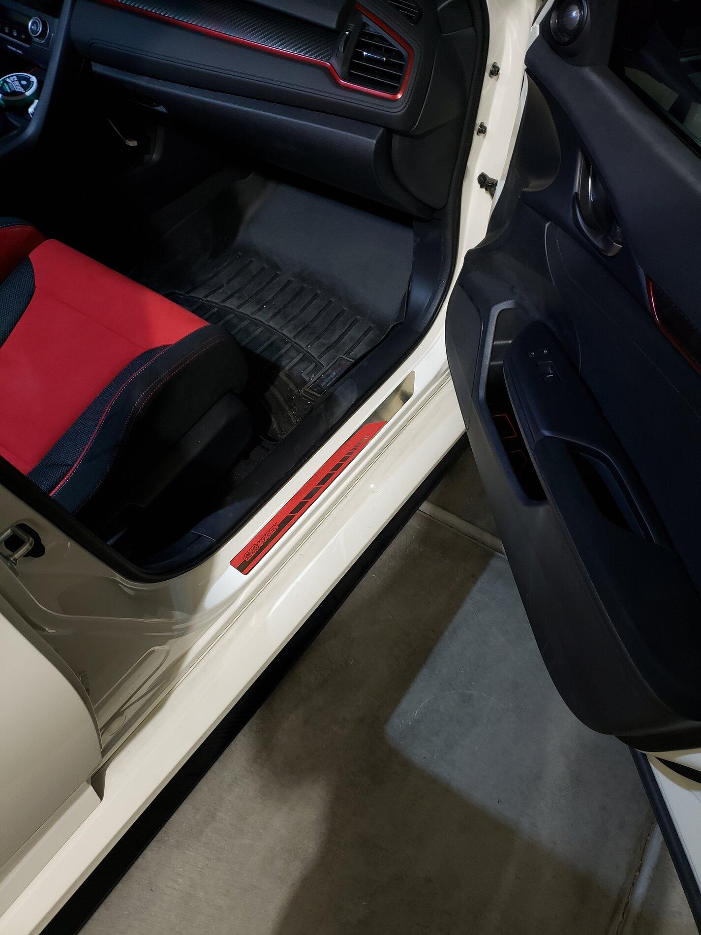 Mugen Door Scuff Plate Red - Civic FC1 FK7 FK8