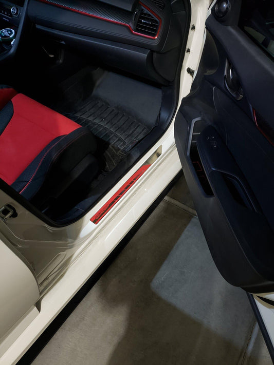 Placa de desgast de la porta de Mugen vermella - Civic FC1 FK7 FK8