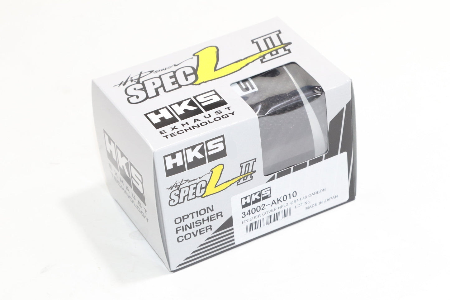 HKS Hi-Power Spec L II Muffler Optional Finisher Cover Carbon Fiber