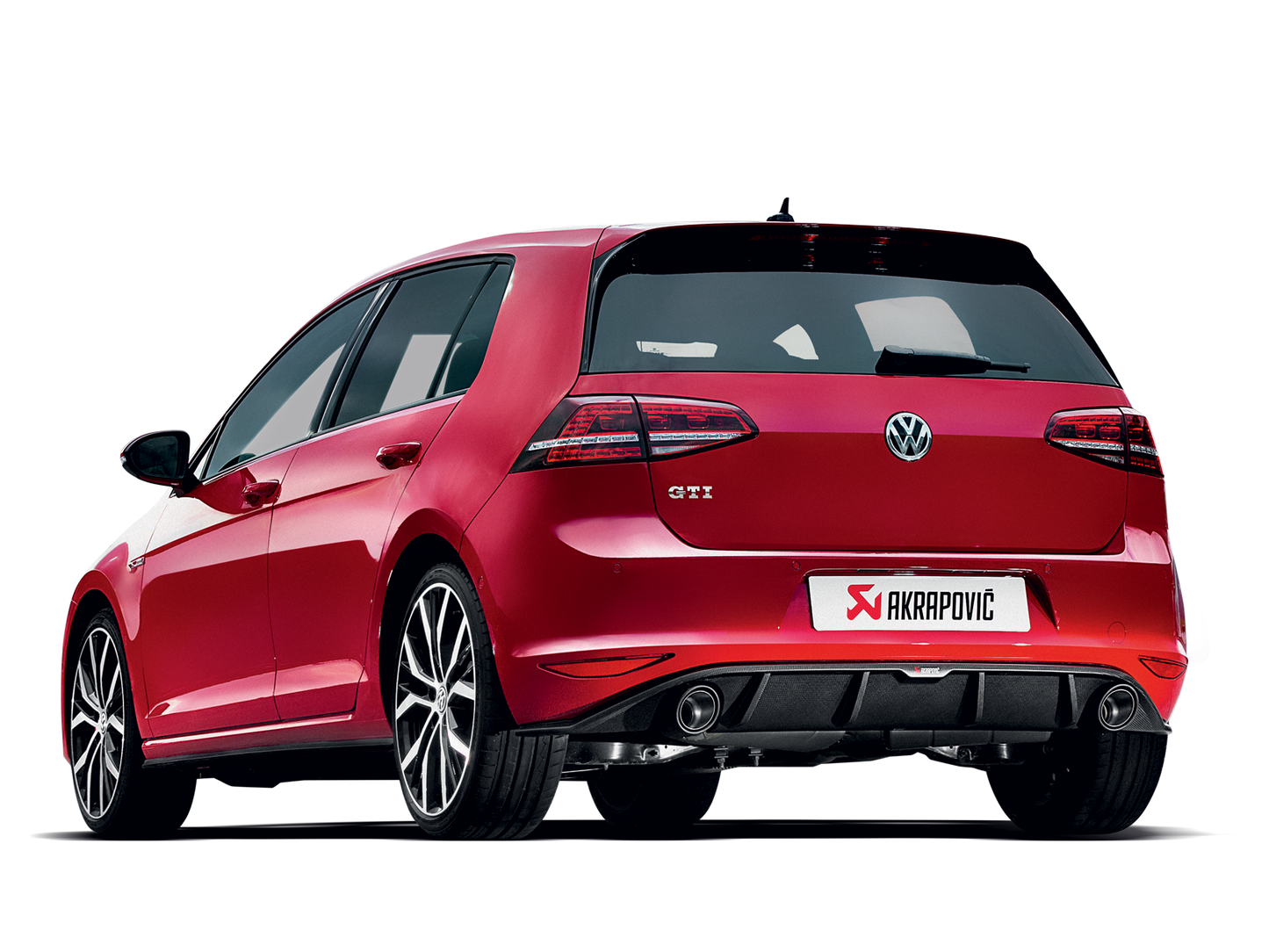 Ligne d'échappement Akrapovic Slip-On (titane) pour Volkswagen Golf (VII) GTI