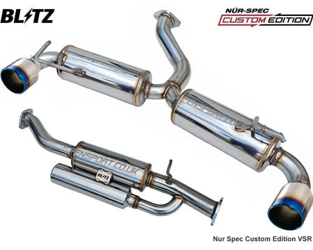 Sistema de escape con silenciador Blitz Nur-Spec Custom Edition Nur-CE VSR - GR Yaris Gen 1