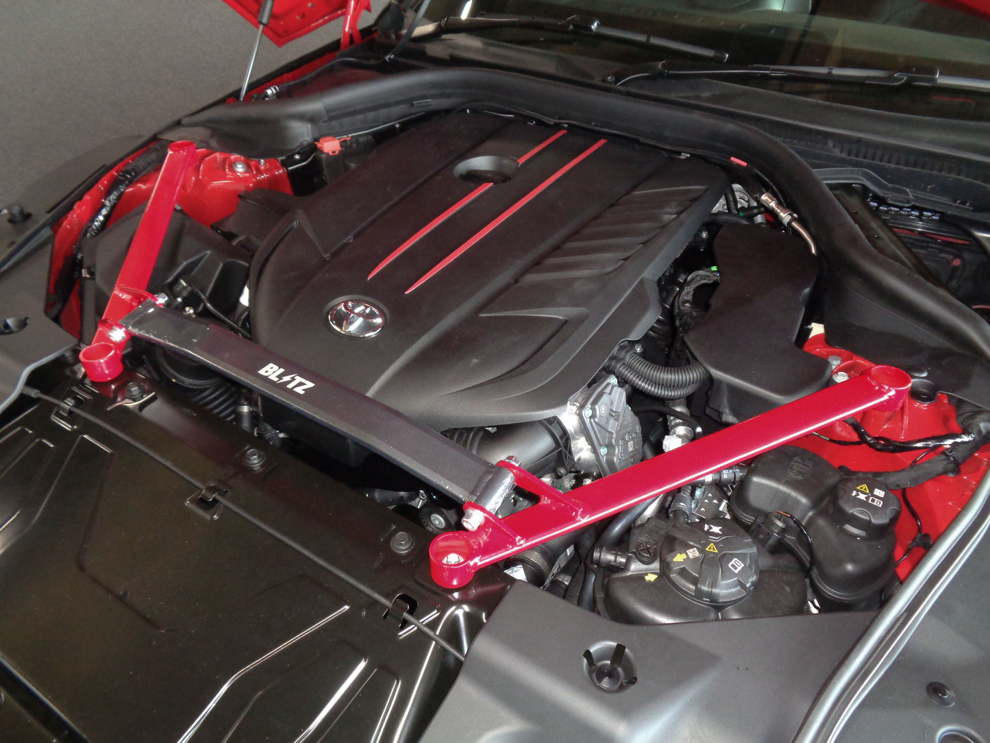 Blitz Strut Tower Bar Front - GR Supra, BMW Z4