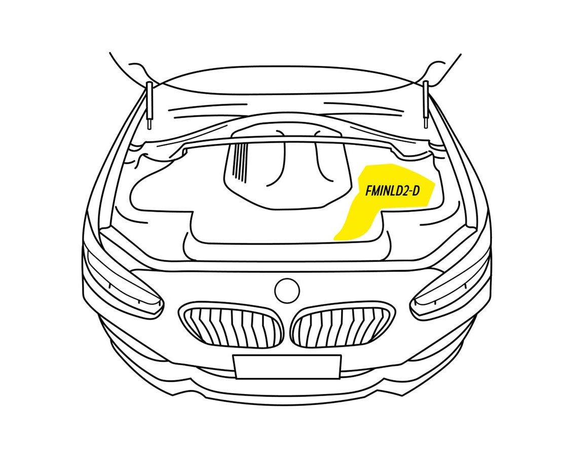 Conducto de entrada de fibra de carbono para chasis BMW F (Serie 1, Serie 2, Serie 3, Serie 4, Serie 5)