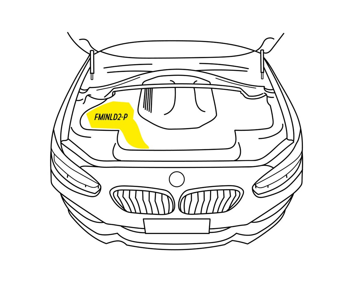 Conducto de entrada de fibra de carbono para chasis BMW F (Serie 1, Serie 2, Serie 3, Serie 4, Serie 5)