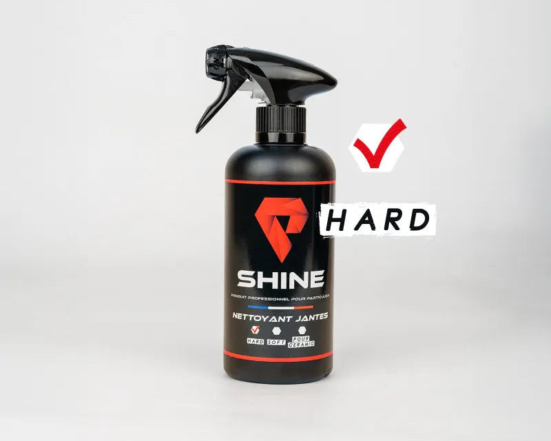Shine hard rims cleaner car detailing bottle