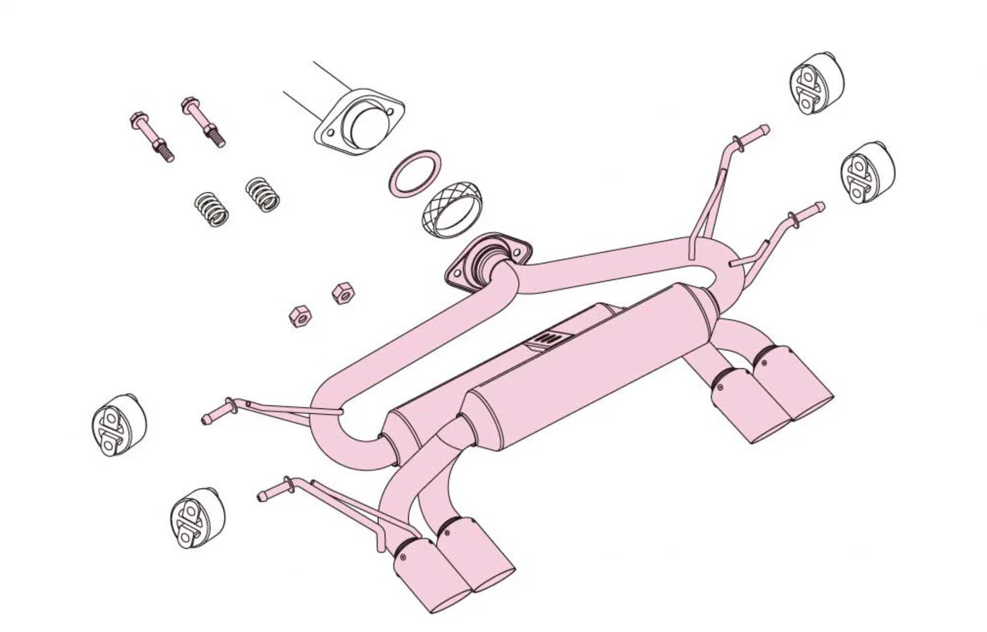 Fujitsubo A - Conjunto de Silenciador y Difusor RM Exhaust - MX-5