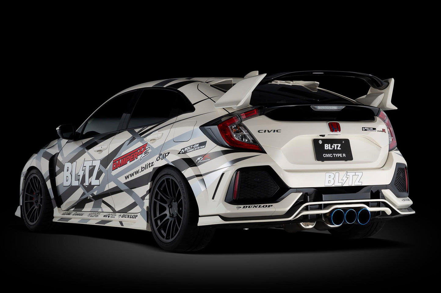 Sistema de escape con silenciador Blitz Nur-Spec Custom Edition Nur-CE VSR - FK8 Type-R