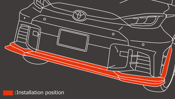 Juego de Spoiler Delantero Lip y Extensión de Spoiler Trasero TRD GR Parts - GR Yaris