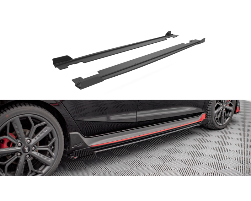 Faldones laterales Street Pro con aletas Maxton Design para Hyundai I20 N Mk3