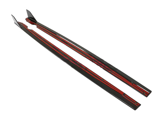 CT CARBON VW GOLF MK8/MK8.5 R/CS CARBON FIBRE SIDE SKIRTS - CT DESIGN