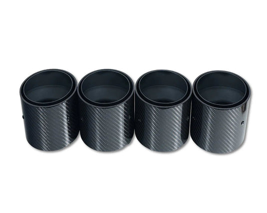 CT CARBON BMW M2, M3, M4 G87/G80/G81/G82/G83 CARBON EXHAUST TIPS - BLACK SLASH CUT (SET OF 4)