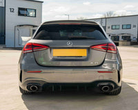 CT CARBON MERCEDES A35 BLACK REAR BUMPER CORNERS