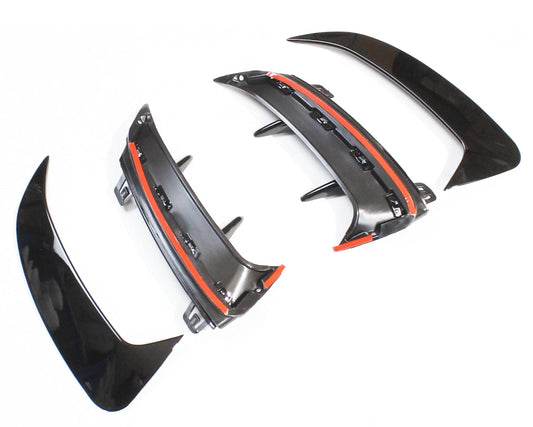 CT CARBON MERCEDES A35 BLACK REAR BUMPER CORNERS