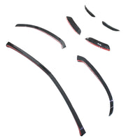 CT CARBON MERCEDES A-CLASS V177 & W177 2018-2022 GLOSS BLACK SPLITTER & CANARDS