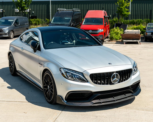 MERCEDES C63 W205 COUPE CARBON FIBRE SPLITTER - B-STYLE
