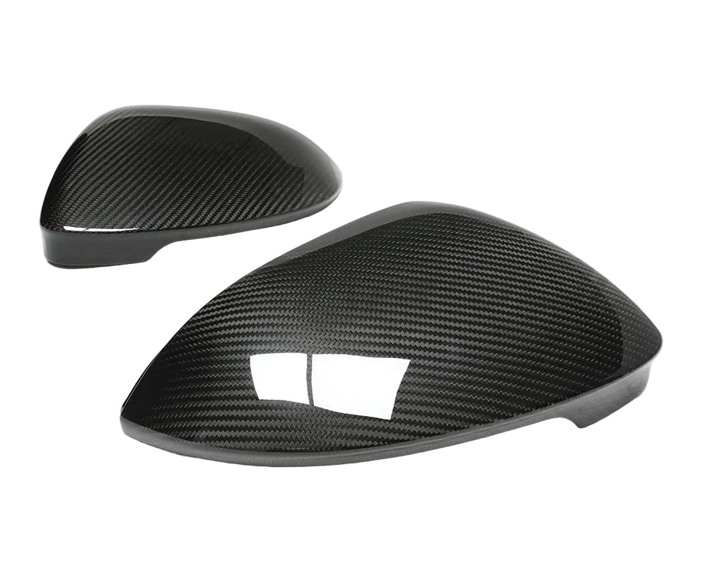 CT CARBON VW GOLF MK8 CARBON FIBRE MIRRORS - WITHOUT LANE ASSIST