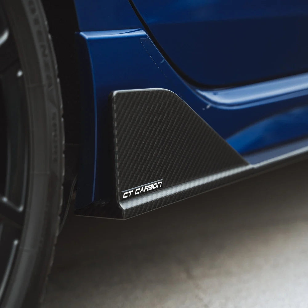 CT CARBON VW GOLF MK8/MK8.5 R/CS CARBON FIBRE SIDE SKIRTS - CT DESIGN