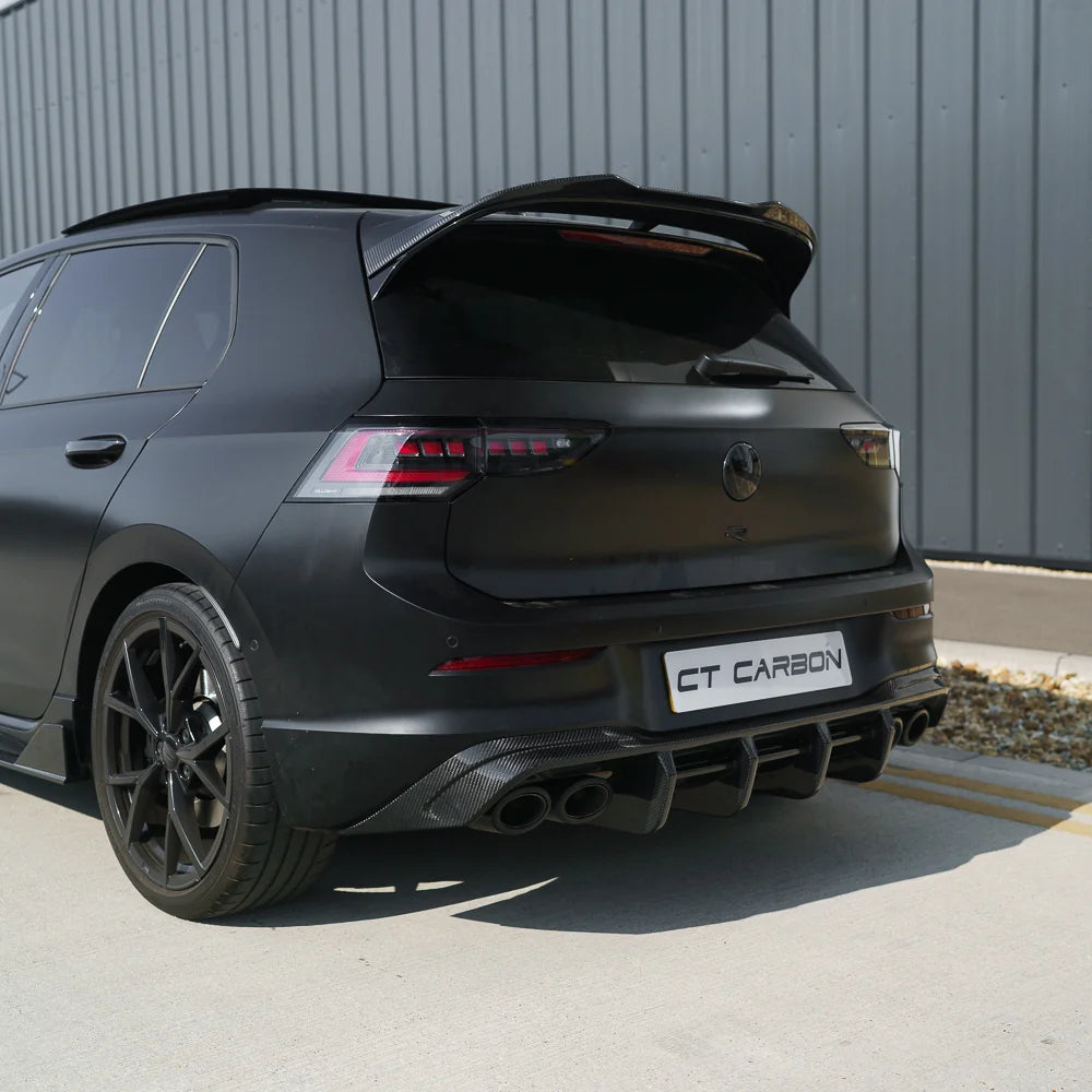 CT CARBON VW GOLF MK8/MK8.5 R/CS 2020+ CARBON FIBRE DIFFUSER