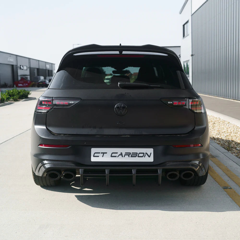 CT CARBON VW GOLF MK8/MK8.5 R/CS 2020+ CARBON FIBRE DIFFUSER