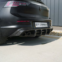 CT CARBON VW GOLF MK8/MK8.5 R/CS 2020+ CARBON FIBRE DIFFUSER